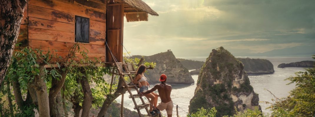 persons in bali on resort